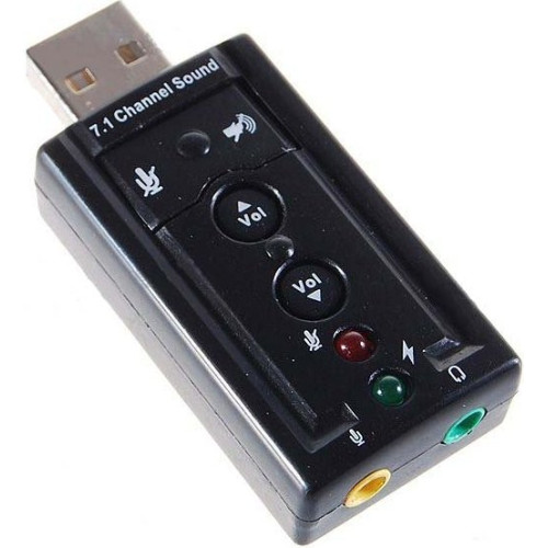 Звуковая карта USB TRUA71 (C-Media CM108) 2.0 channel out 44-48KHz volume control ASIA 8 C V/V