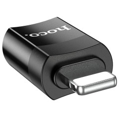 Переходник 8pin - Type C Hoco UA17 черный