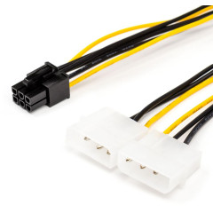 Переходник 6 PIN - to 2 molex (video power) ATCOM АТ6185