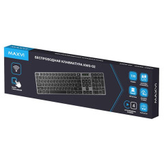 Клавиатура Maxvi KWS-02 Dark Grey беспроводная