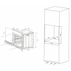 Духовка электрическая Candy COXP08LTSW белый