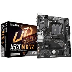 М/П SOC-AM4 Gigabyte A520M K V2 Soc-AM4 AMD A520 2xDDR4 mATX