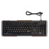 Клавиатура Oklick 710G черный/серый USB Multimedia LED