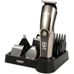 Машинка для стрижки VGR V-107, бронза (набор)