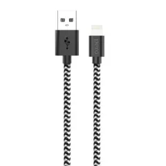 Кабель USB 3.0 A вилка - 8pin 1 м Pero DC-04 текстильный черно-серый (*2)