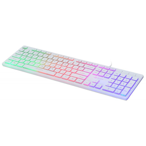 Клавиатура Oklick 550ML белый USB (*5)