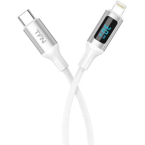 Кабель USB 3.0 Type C - Lightning 1,5 м TFN TFN-C-DG-CL15M-WH белый