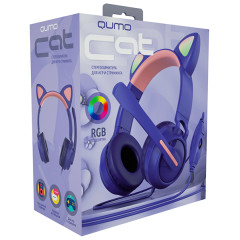 Гарнитура QUMO (33036) Game Cat Purple