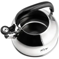 Чайник со свистком TECO TC-116, нерж., 2,8 л.