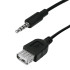 Кабель USB 2.0 A вилка - - Jack 3.5 мм 1 метр