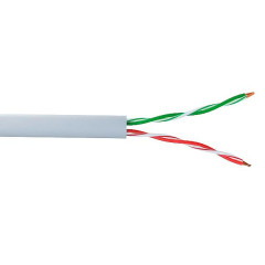 Кабель витая пара UTP Lanmaster (TWT-5EUTP2-GY) кат.5 2X2X24AWG PVC 305м сер. (внутренний)