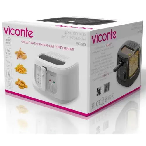 Фритюрница VICONTE VC-610 белая