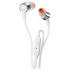 Гарнитура JBL T210 белый/серебристый