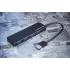 Коммутатор USB 2.0 HARPER HUB-04P Black 