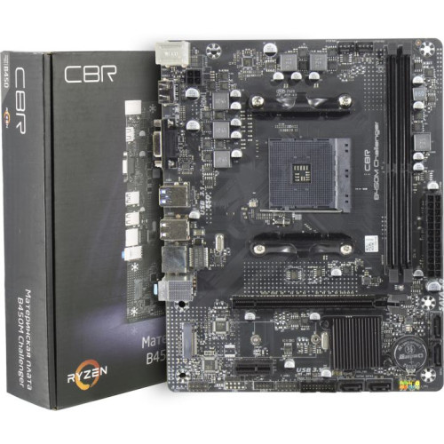 М/П SOC-AM4 CBR B450M Challenger mATX