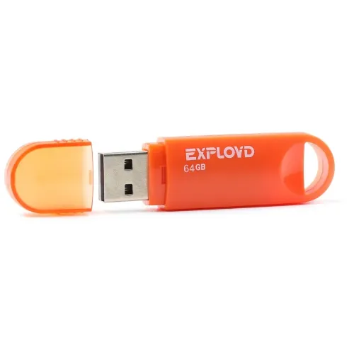 Карта USB2.0 64 GB EXPLOYD 570 оранжевый