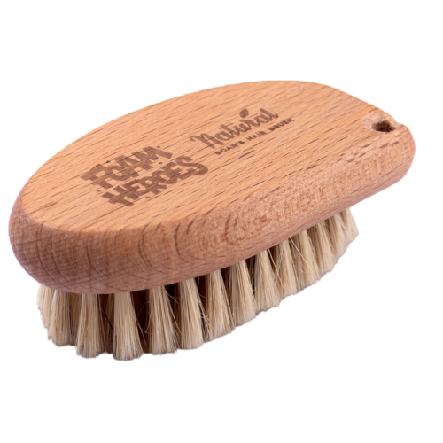 Щетка для очистки кожи Foam Heroes Natural Boar's Hair Brush 10.2x5.5см FHA015