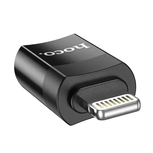 Переходник 8pin - Type C Hoco UA17 черный