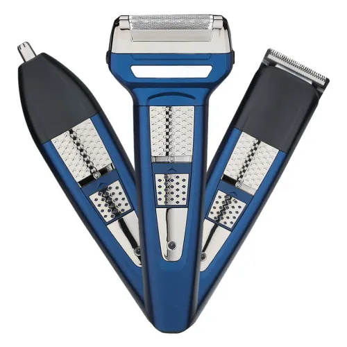 Машинка для стрижки (триммер) Geemy GM6582, 3в1, синий (847098090)