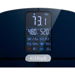 Весы напольные электронные умные Kitfort KT-809 черные