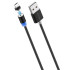 Кабель USB 2.0 A вилка - microUSB More choice K61Sm Magnetic (Black)