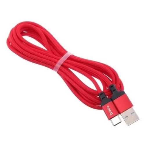 Кабель USB 2.0 A вилка - Type C 1 м HOCO X14 Red Black