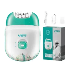 Эпилятор VGR V-726, зеленый/белый