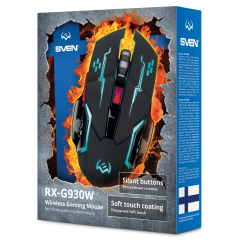 Мышь SVEN RX-G930W черный 
