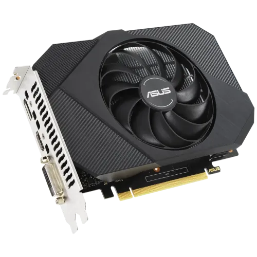 Видеокарта Asus PCI-E PH-GTX1650-O4GD6 NV GTX1650 4096Mb 128b GDDR6 1410/12000 DVIx1/HDMIx1/DPx1/HDC