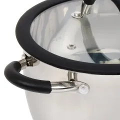 Кастрюля Daniks Орландо, нерж., индукция, 4,9 л. (GS-01435-22CA)