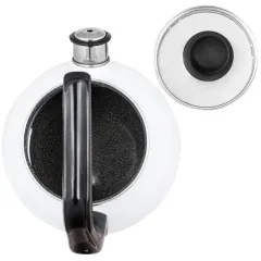 Чайник со свистком APPETITE Flora-2, эмаль, белый, 3 л. (4с209я)