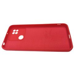 Бампер Xiaomi Redmi 10A/9C ZIBELINO Soft Matte красный защита камеры