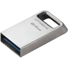 Карта USB3.0 64 GB Kingston DataTraveler Micro DTMC3G2/64GB серебристый