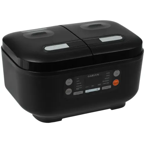 Мультиварка GARLYN MR-Duo 5, 2 чаши, черная
