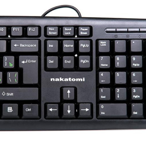Клавиатура NAKATOMI KN-02U USB черный