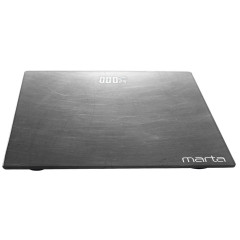 Весы напольные электронные MARTA MT-SC3602, темный металл, 30х30 см