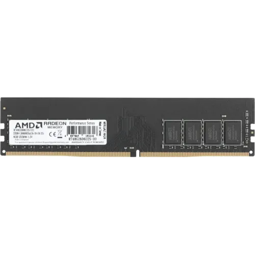 Память DDR4 8192Mb 2666MHz AMD R748G2606U2S-UO OEM PC4-21300 CL16 DIMM 288-pin 1.2В