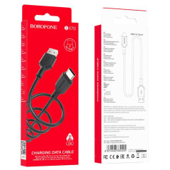 Кабель USB 2.0 Type C - Type C 1 м Borofone BX70 3A черный