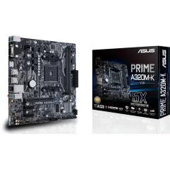 М/П SOC-AM4 Asus PRIME A320M-K/CSM Soc-AM4 AMD A320 2xDDR4 mATX AC`97 8ch(7.1) GbLAN RAID+VGA+