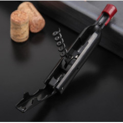 Штопор Доляна «Бутылка», 12х2,5 см, чёрный (1533371)