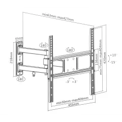 Подставка д/ТВ ULTRAMOUNTS UM872 черный 32