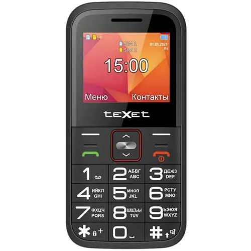 Сотовый телефон TEXET TM-B418 красный