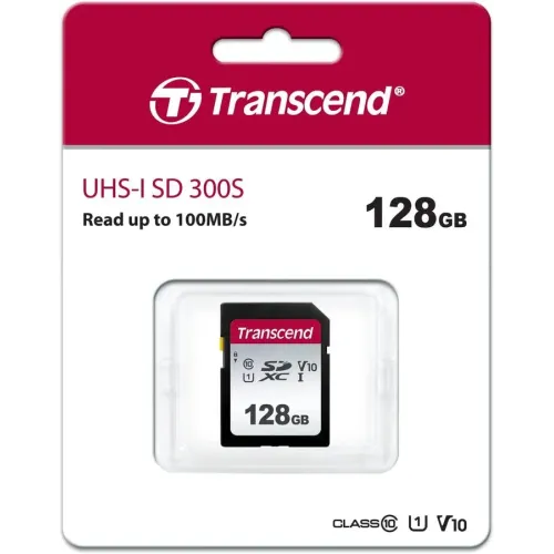 Карта SD 128GB Transcend TS128GSDC300S