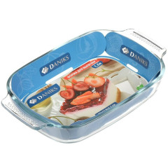Форма для выпечки стекло DANIKS, прямоугольная, 17.8х29х5.2 см, 1.5 л, HSAP15LN