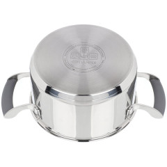 Кастрюля Daniks Верма, нерж., индукция, 2,4 л. (CW-S071-18)(460664)