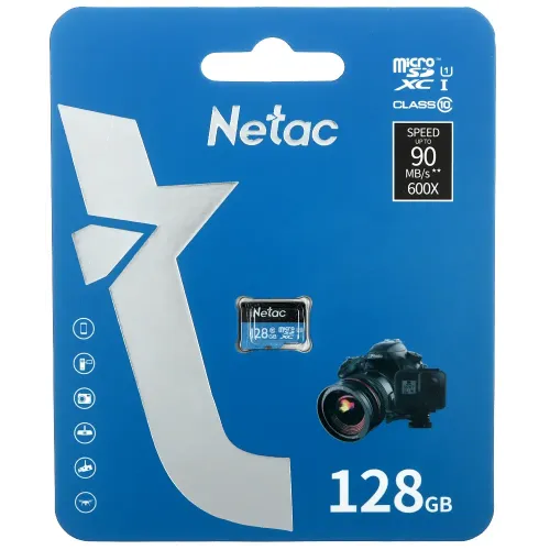 Карта micro-SD 128GB Netac NT02P500STN-128G-S