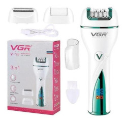 Эпилятор VGR V-728, белый/зеленый