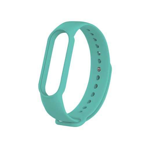 Ремешок для Mi Band 5 ZIBELINO силиконовый бирюзовый
