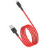 Кабель USB 2.0 A вилка - microUSB 1 м Vixion 2.4A VX-07m PRO красный