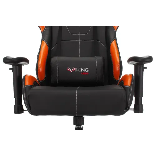 Кресло игровое Zombie VIKING 5 AERO черный/оранжевый эко.кожа